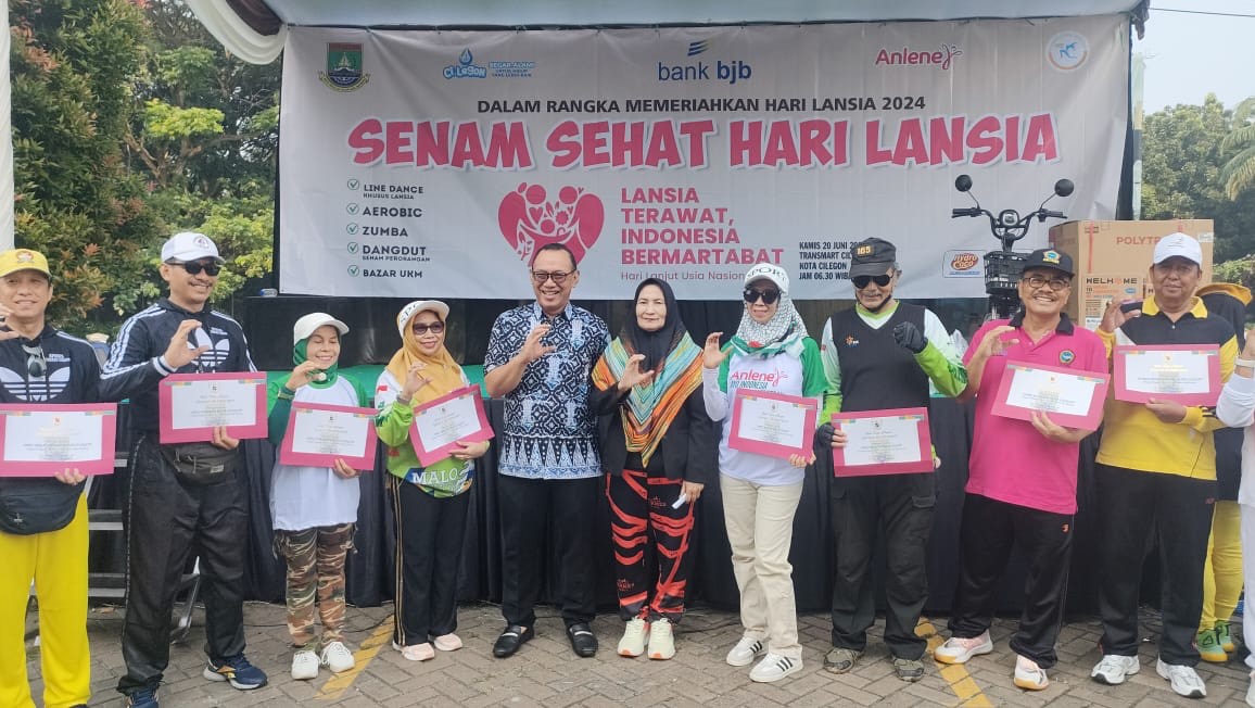 Ratusan Lansia di Cilegon Ikuti Senam Sehat