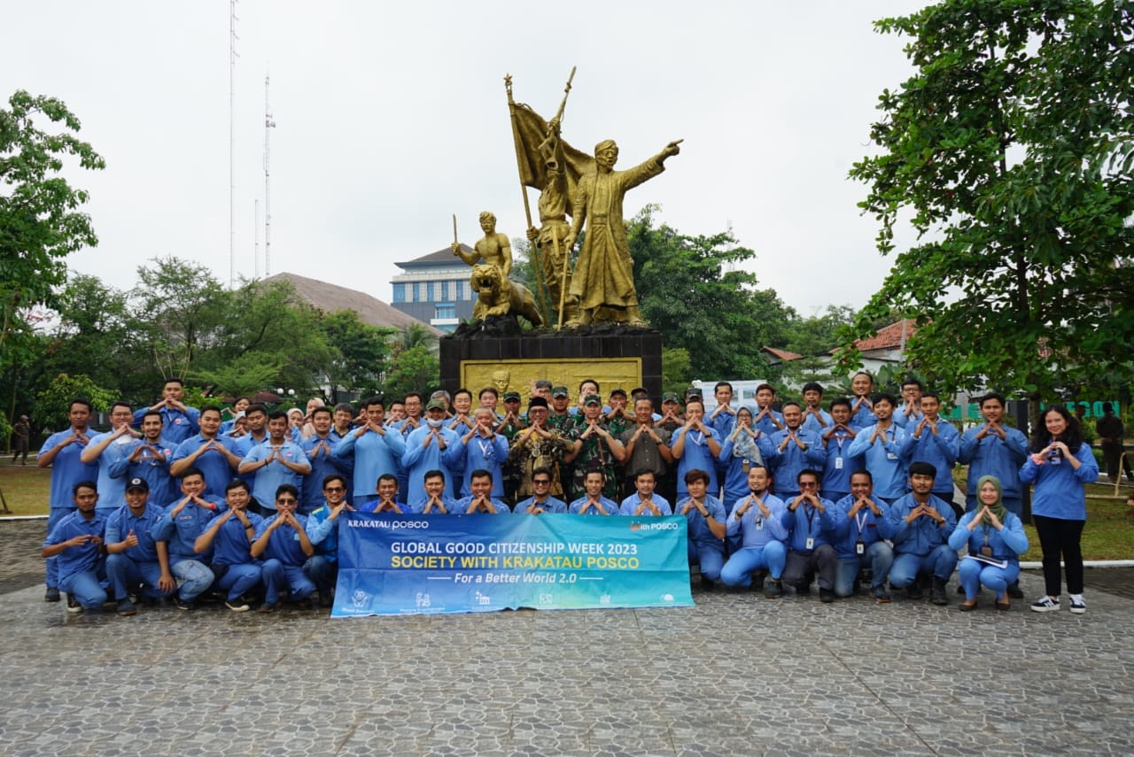Benahi Monumen Geger Cilegon, Helldy Apresiasi Krakatau Posco