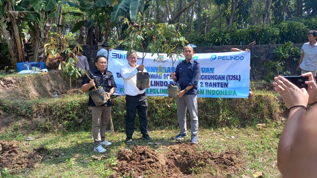 Jalankan Program TJSL, Pelindo Regional 2 Banten Tanam 825 Pohon