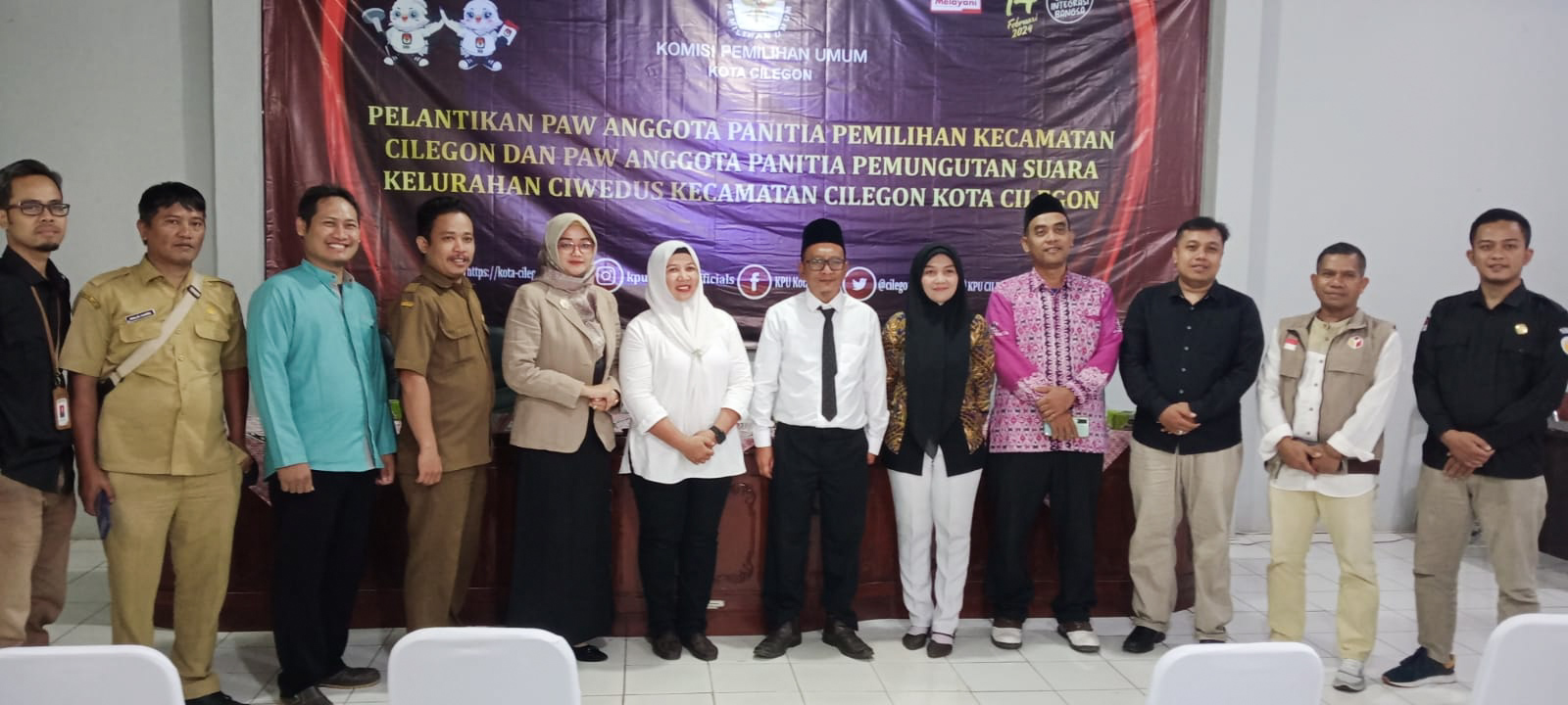KPU Cilegon Lantik Anggota PAW PPK dan PPS