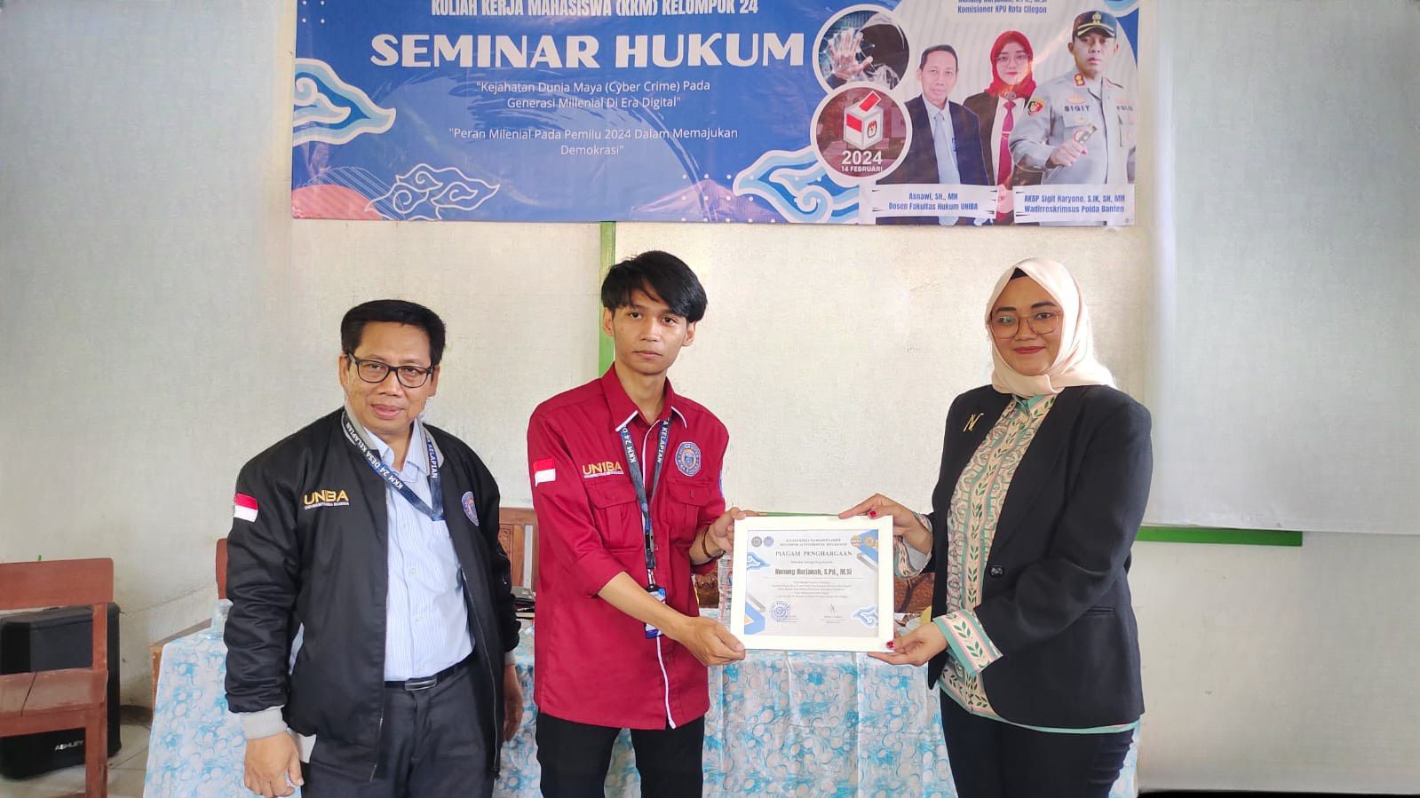 Hadirkan Akademisi dan Komisioner KPU, KKM Kelompok 24 Uniba Bekali Millenial Pentingnya Pemilu