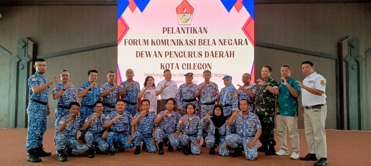 Forkom Bela Negara Kota Cilegon Dilantik