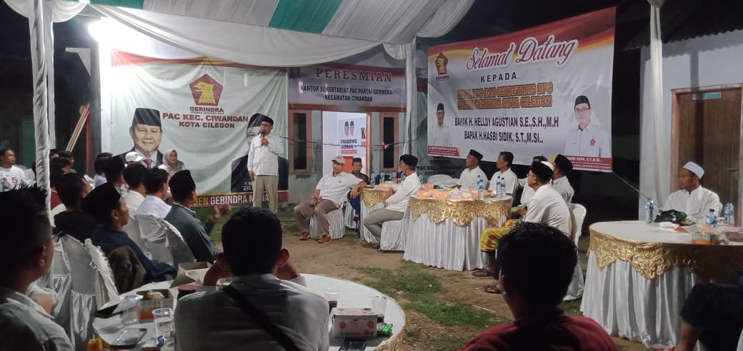 Sekretariat PAC Gerindra Kecamatan Ciwandan Diresmikan, Siap Tampung Aspirasi Masyarakat