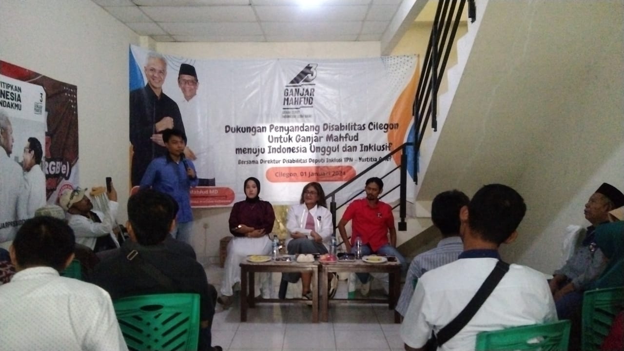 Penyandang Disabilitas Cilegon Deklarasi Dukungan Ganjar-Mahfud