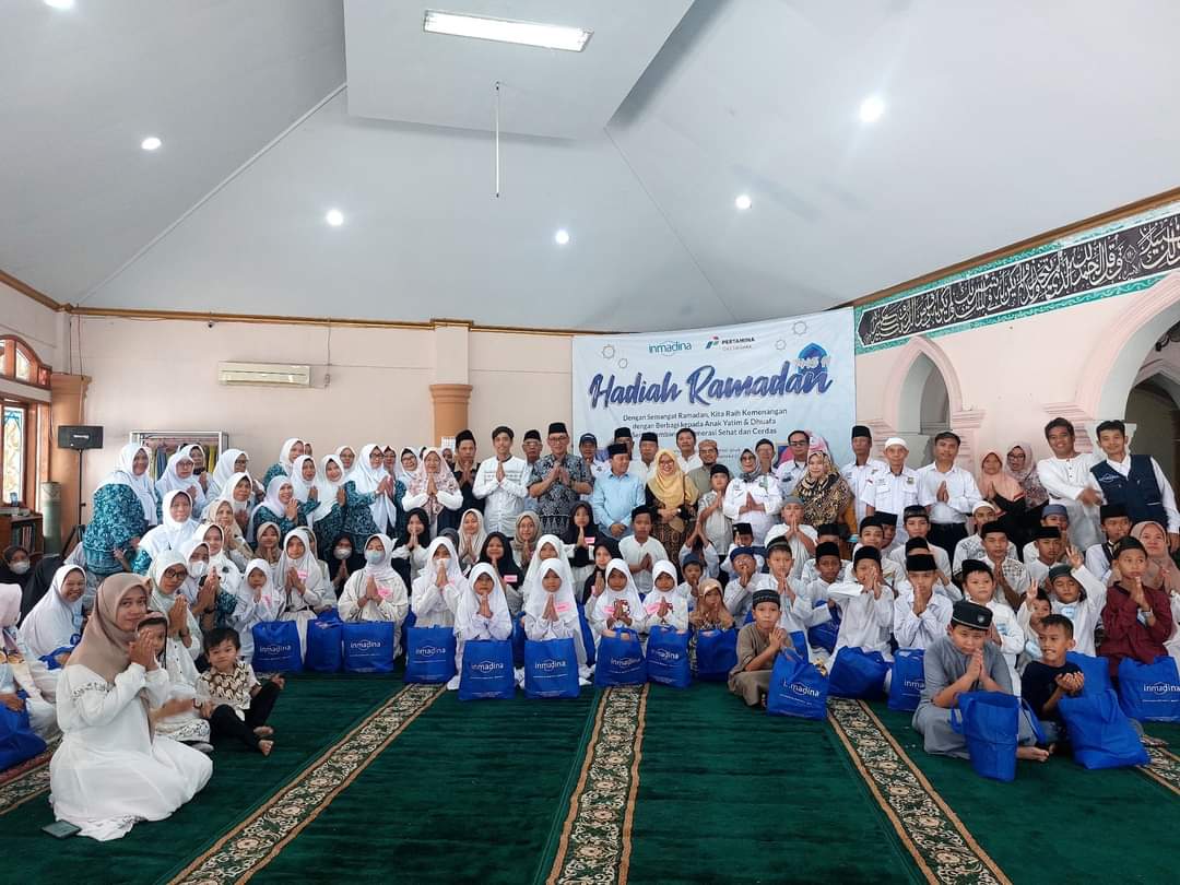 Nurul Hadiyati Apresiasi Yayasan Inmadina Adakan Santunan Yatim dan Dhuafa