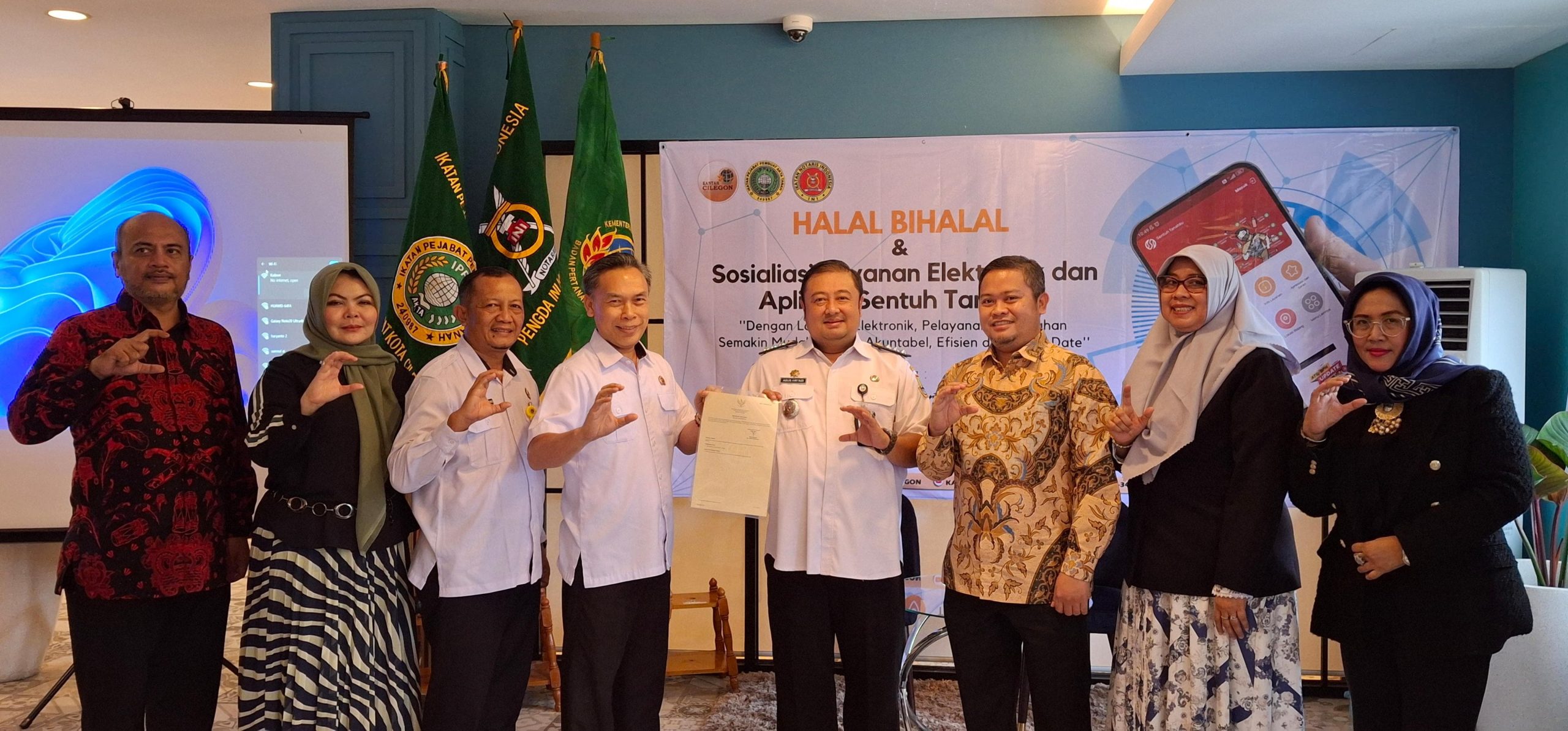 Kantah Kota Cilegon Sosialisasikan Layanan Elektronik