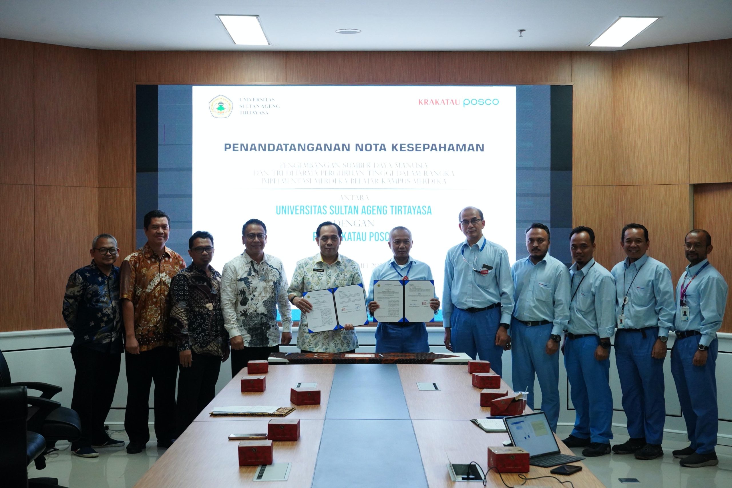 Kembangkan SDM Industri, KRAKATAU POSCO Gandeng Untirta