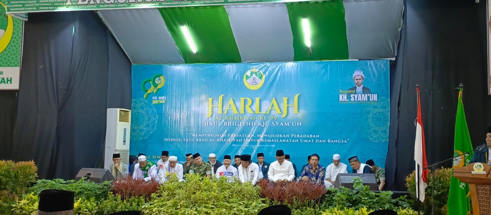 Harlah Al-Khairiyah Ke-99 Dan Haul Brigjend K.H.Syam’un Dihadiri Ribuan Tamu Undangan