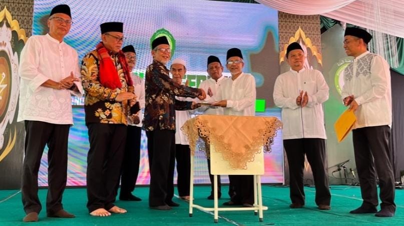 Resmikan Gedung Ponpes Raudhatul Jannah, Walikota Cilegon Sampaikan Ini