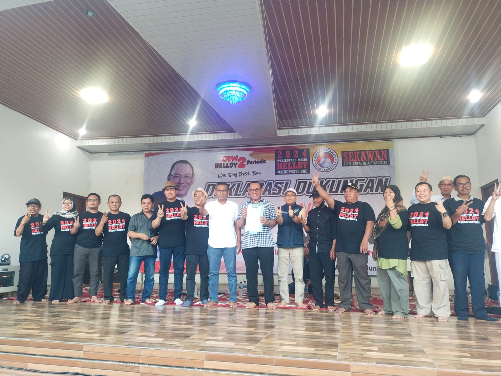 Ratusan Relawan Sekawan Dukung Helldy Dua Periode Walikota Cilegon