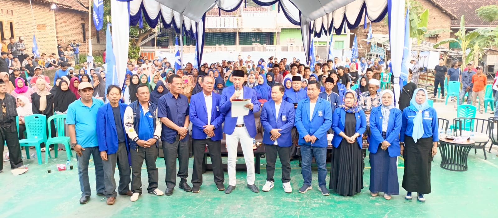Ratusan Masyarakat Dapil Tiga Siap Untuk Dukung Bacawalkot Cilegon Alawi Mahmud