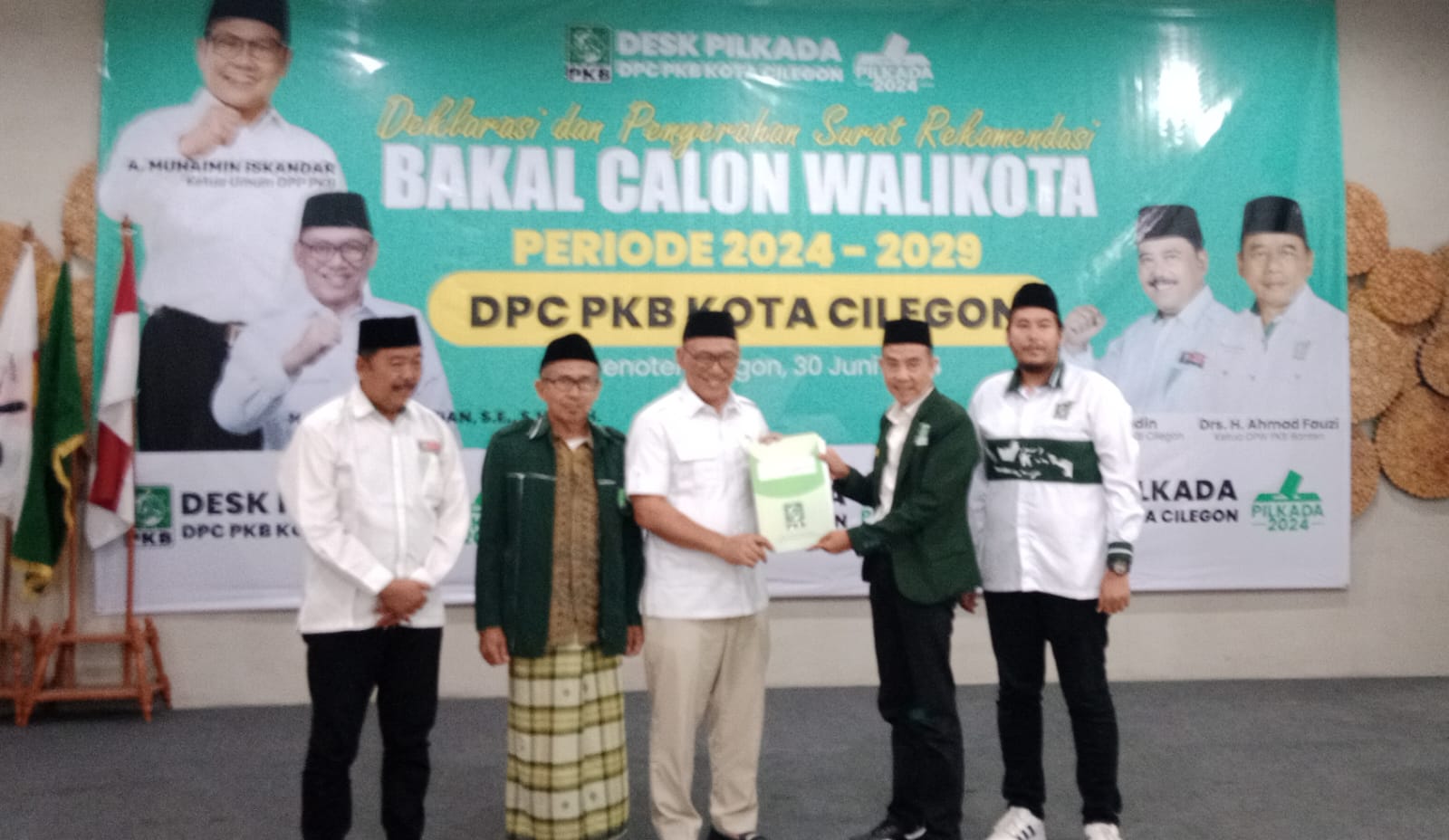 PKB Deklarasi Bakal Calon Walikota Cilegon Helldy Dua Periode