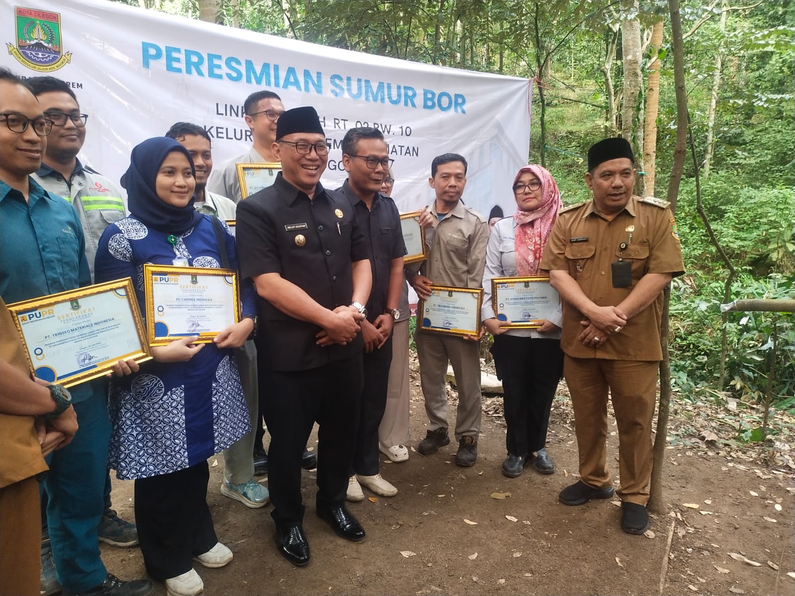 Walikota Cilegon Resmikan Sumur Bor di Kelurahan Gerem