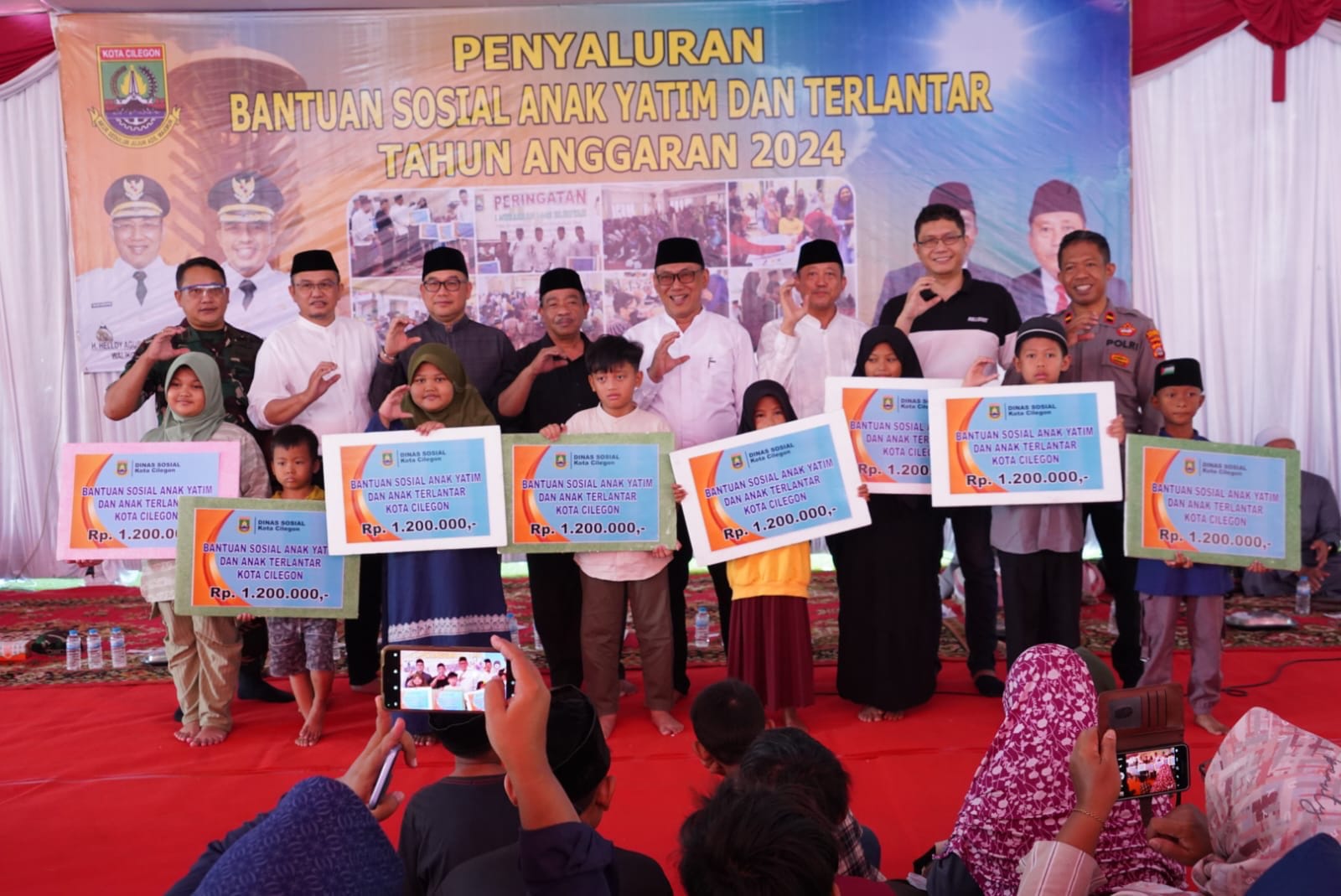 Bentuk Jaminan Sosial, Pemkot Cilegon Berikan Bantuan Ke 1.388 Anak Yatim dan Terlantar