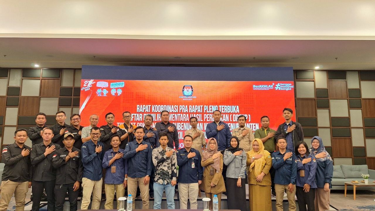 KPU Kota Cilegon Adakan Rapat Koordinasi Persiapan DPSHP