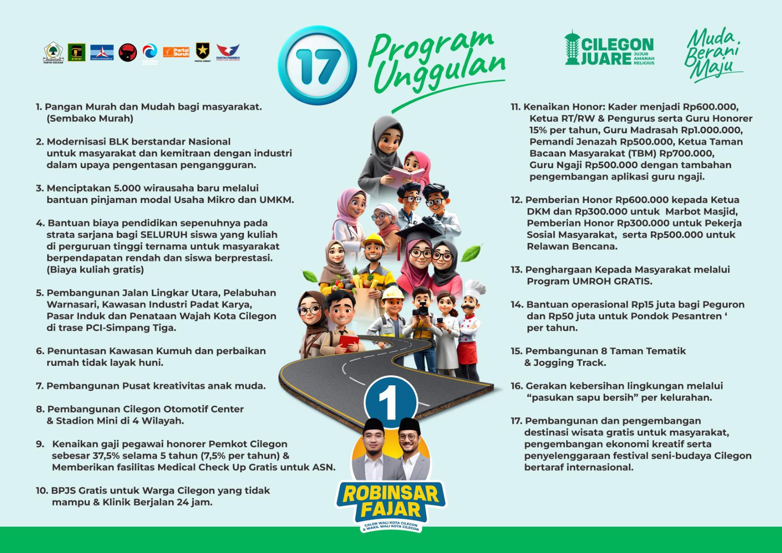 17 Program Unggulan Robinsar Fajar, Mulai Kenaikan Honor Hingga Umroh Gratis