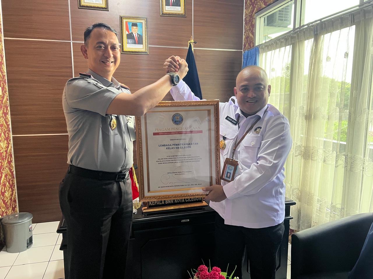 Kerja Nyata Lapas Cilegon, Apresiasi BNN Kota Cilegon untuk Upaya Cilegon Bersinar