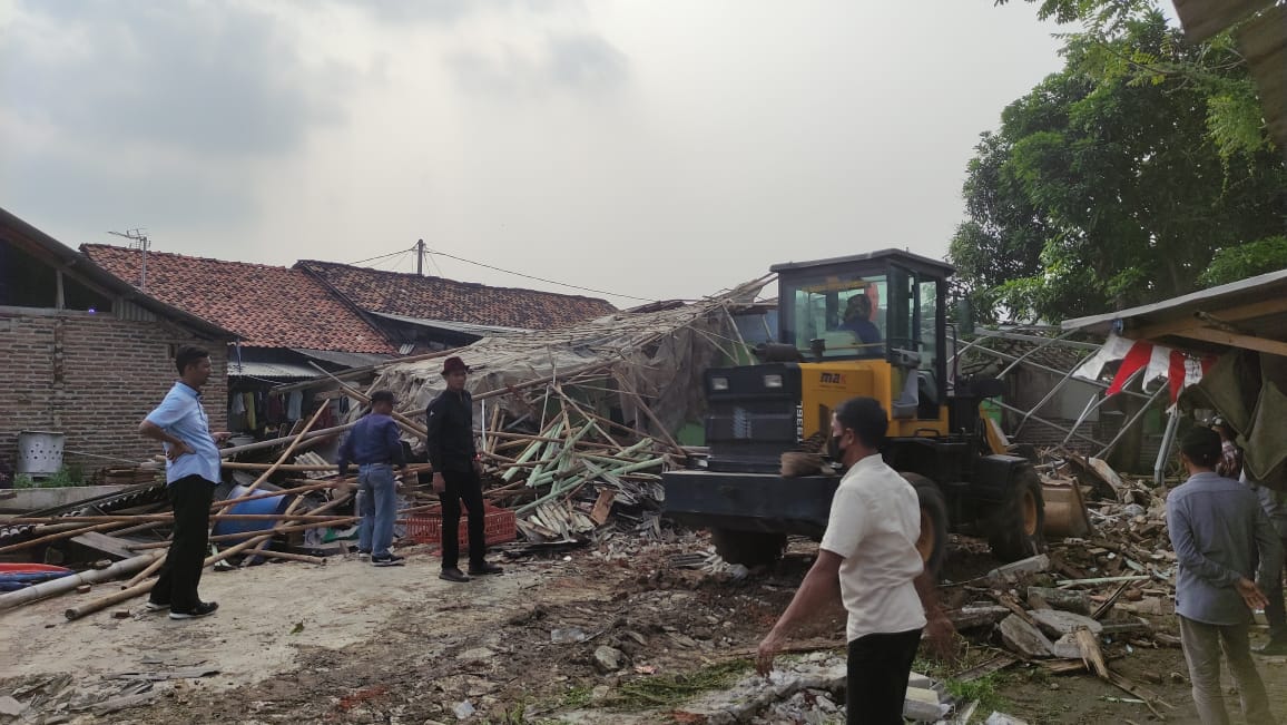 Pembongkaran Lapak Sukmajaya Cilegon Tahap Kedua Berjalan Tertib, 203 Rumah Tuntas