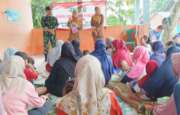 Tim TMMD ke-125 Kodim 0623 Cilegon Gelar Penyuluhan Pencegahan Stunting di Cikerai