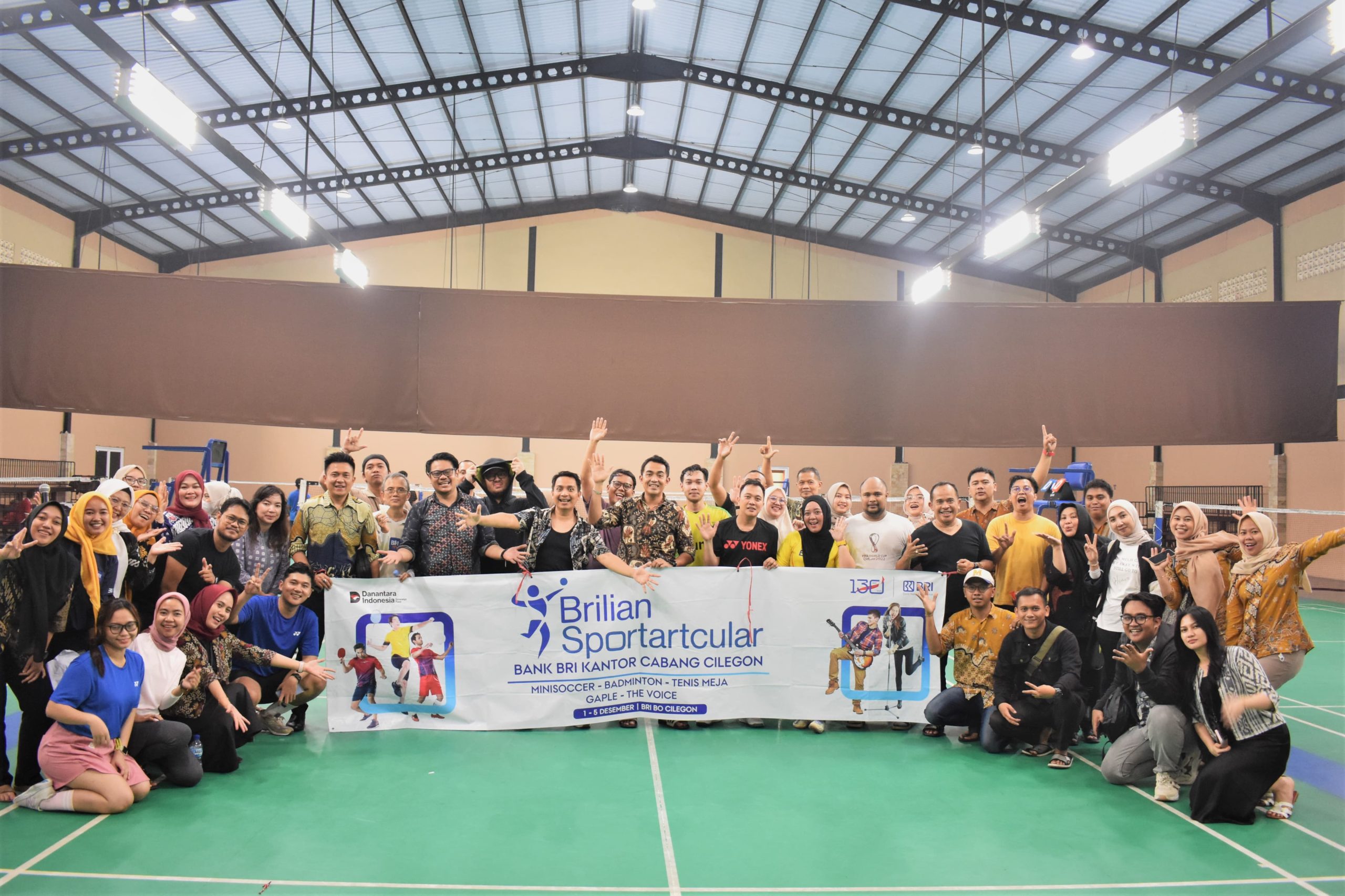 Sambut HUT ke-130, BRI Cabang Cilegon Gelar Doa Bersama dan Lomba Bulutangkis