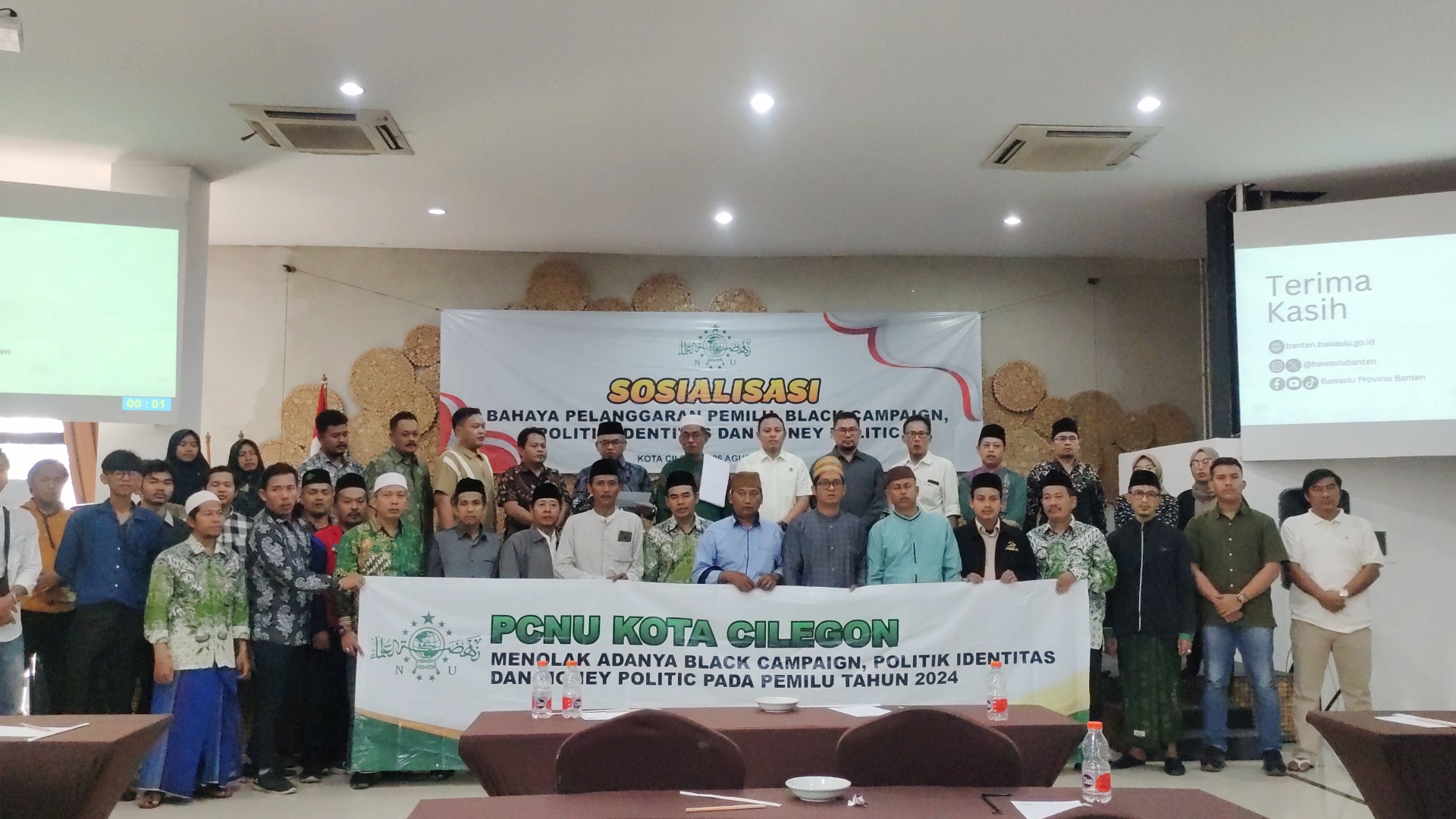 Perangi Black Campaign, PCNU Cilegon Gandeng Sentra Gakkumdu Banten