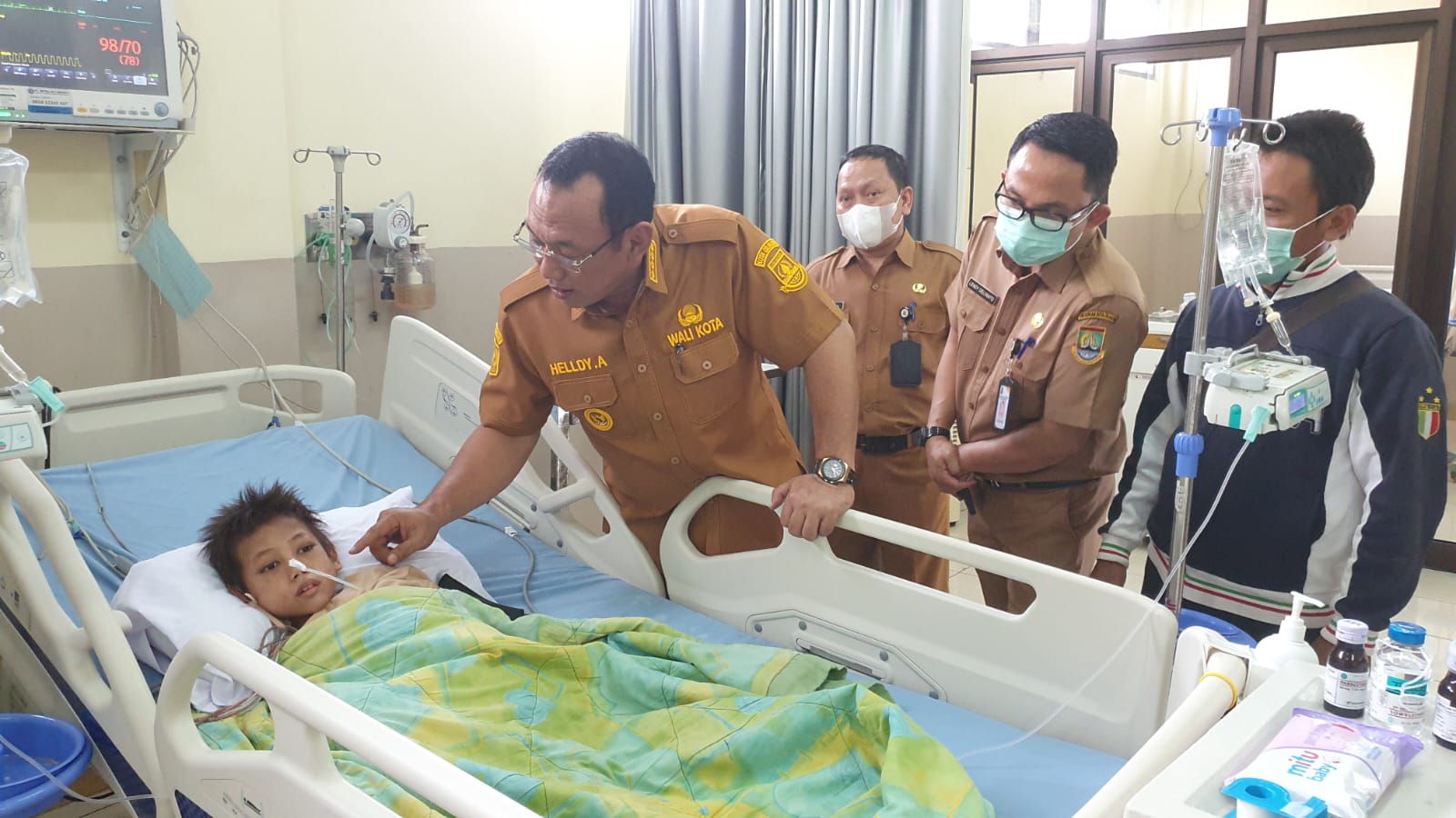 Anak Penderita Gizi Buruk Dijenguk Walikota Cilegon