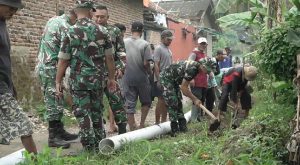 TMMD ke-128 Kodim 0623/Cilegon Bangun Pipanisasi 1 KM untuk Aliri 80 Hektare Sawah