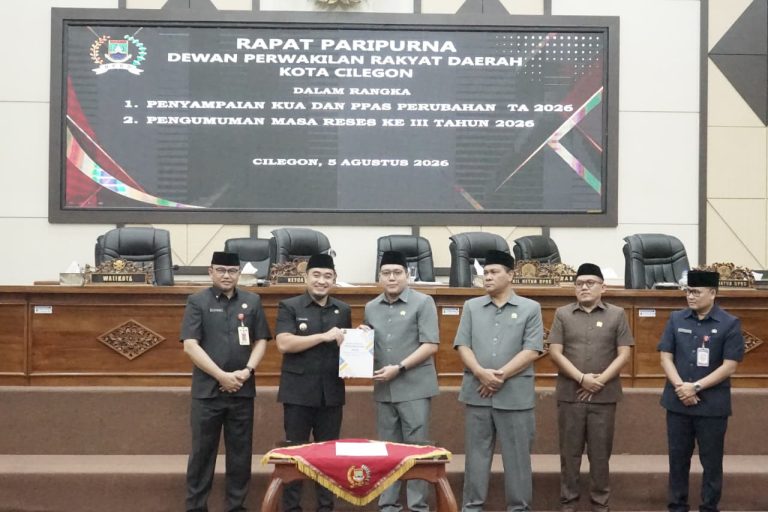 Pemkot Cilegon Sampaikan Rancangan Perubahan KUA-PPAS Tahun Anggaran 2026 kepada DPRD