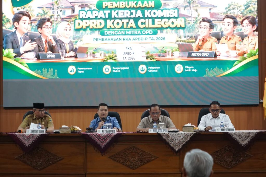 DPRD Kota Cilegon Gelar Rapat Kerja Bersama OPD Bahas RKA APBD-P 2026